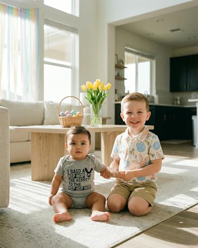 Image of Baby Boys Girls One Piece Outfit Set Short Sleeve Bodysuit