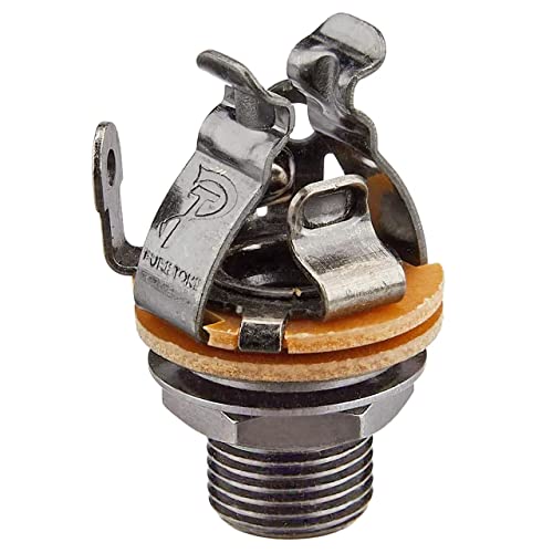 Pure Tone Mono Multi-Contact 1/4 inch Output Jack - Black Nickel