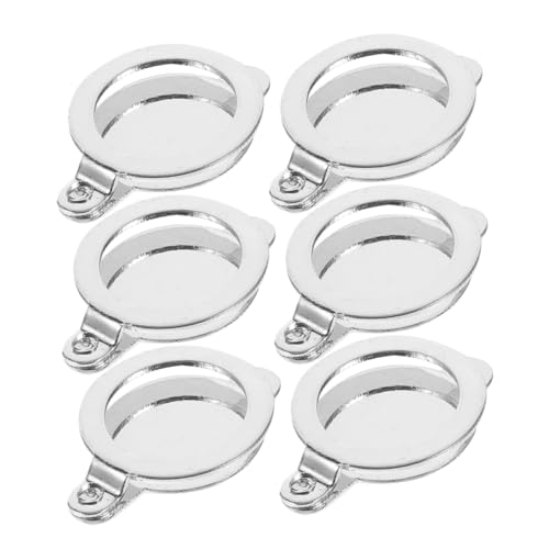 HOUDERCO 6個銅製玄関ぞき穴カバー 防犯対策ドアスコープカバー 玄関ドア用プライバシー保護 簡単取付け 耐久性に優れたアパート ホテル向け