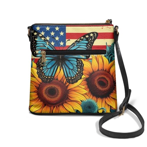 Image of Leather Women Crossbody Hobo Bag Satchel Purse Handbag with Adjustable Shoulder Strap and Zipper Pockets
