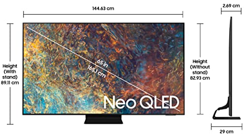 Image of Samsung 163 cm (65 inches) 4K Ultra HD Smart QLED TV QA65QN90AAKLXL (Black)