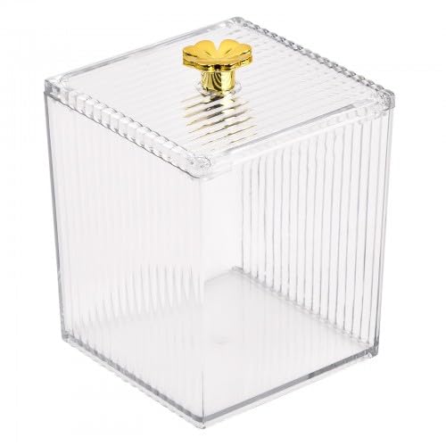 Dispenser Portatile Per Batuffoli Di Cotone E Forcine - Scatola Trasparente In PP, Piccolo Organizer Da Viaggio - 3
