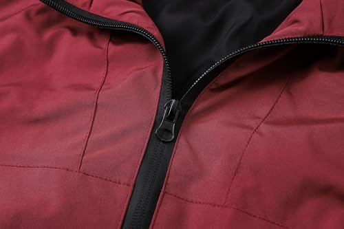 Cromoncent Girl's Zip Up Hooded Jacket Long Sleeve Windbreaker Casual Outerwear4