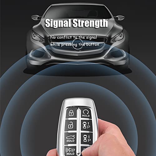 Coque de clé pour Hyundai Genesis protection rose smart key 8 boutons