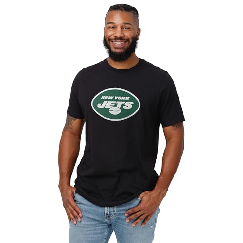 Image of FOCO Men's NFL Team Primary Logo Black Short Sleeve T-Shirt