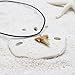 Natural Shark Tooth Necklace for Boys, Genuine Fossil Shark Teeth Jewelry for Men, Cool Beach Necklaces for Teen Girls, Beachy Surfer Necklace for Women (Black - Extra Small)