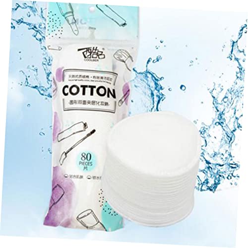 FRCOLOR Tapete De Limpeza De Maquiagem 80 Pçs Almofadas Faciais De Algodão Almofadas De Limpeza De R