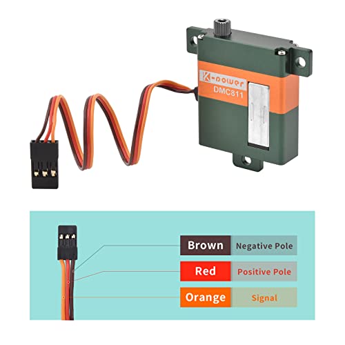 K-Power Dmc811 8Kg Thin-Wing Servo,29G Mini Rc Servo,Digital Servo For Rc Airplane Glider,Full Aluminum Case Servo #TOP2