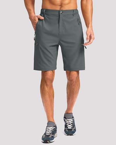 Image of G Gradual Men's Hiking Cargo Shorts 9 inch Quick Dry Lightweight with 4 Pockets