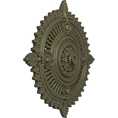 Image of 29 1 /8 inchOD x 1 1 /4 inchID x 4 inchP Haylynn Ceiling Medallion (Fits Canopies up to 1 1 /4 inch), Hand-Painted Painted Turtle