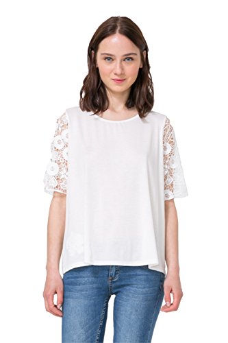Tee shirt Desigual blanc 72t2yf3 enblanc vêtement mode femme taille M