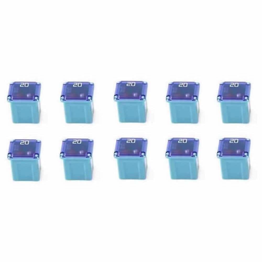 10 Pc Automotive LOW PROFILE JCASE Fuse 20 Amp Fuse Kit for Ford, Chevy/GM, Nissan, and Toyota Pickup Trucks, Cars and SUVs-image-45