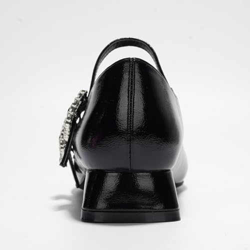 Cape Robbin Harri Metallic Leather Mary Jane Heels (Harri)4