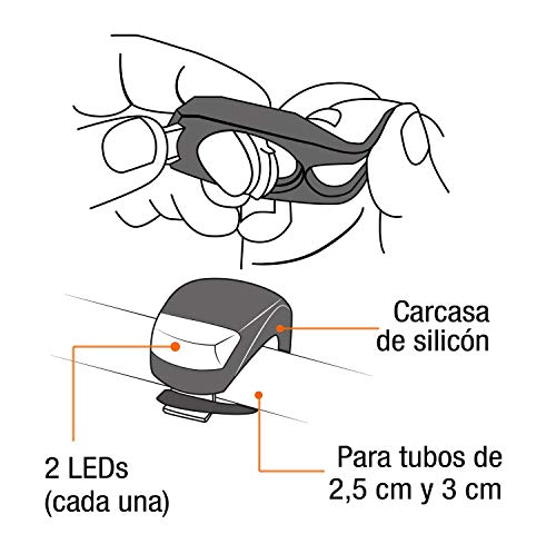 Luces para bicicleta Truper 14 Imagen adicional