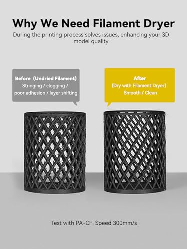 Image of Creality Space Pi Filament Dryer, Filament Storage Box, Upgraded Double 360 Heating Drying with Fan&Touch Screen, 3D Printer Filament Spool Holder, Dehydrator 1.75 /2.85 /3mm PLA PETG ABS TPU Nylon