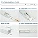 Muzata LED Channel with Spotless Lighting Effect Frosted Diffuser Cover,16mm Super Wide Aluminum Profile Track for Waterproof Strip Light-Philips Hue Plus 10Pack 3.3Ft U103 1M WW,LU2 LP1 LN1 LW1