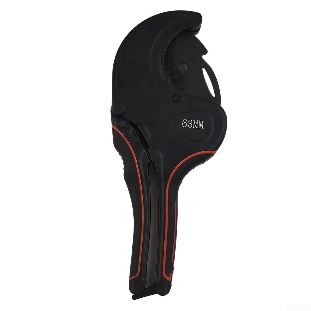 Tijeras de tubo de PVC con mango ergonómico para cortes sin esfuerzo en tubos de 0 75 mm sin rebabas (75 mm)