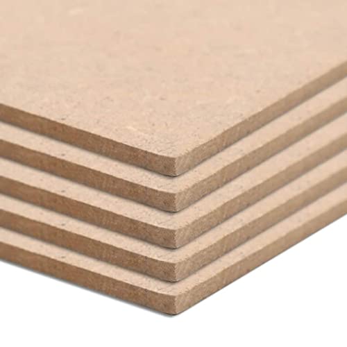 WELLIKEA Lot de 4 panneaux MDF carrés 60 x 60 cm 12 mm