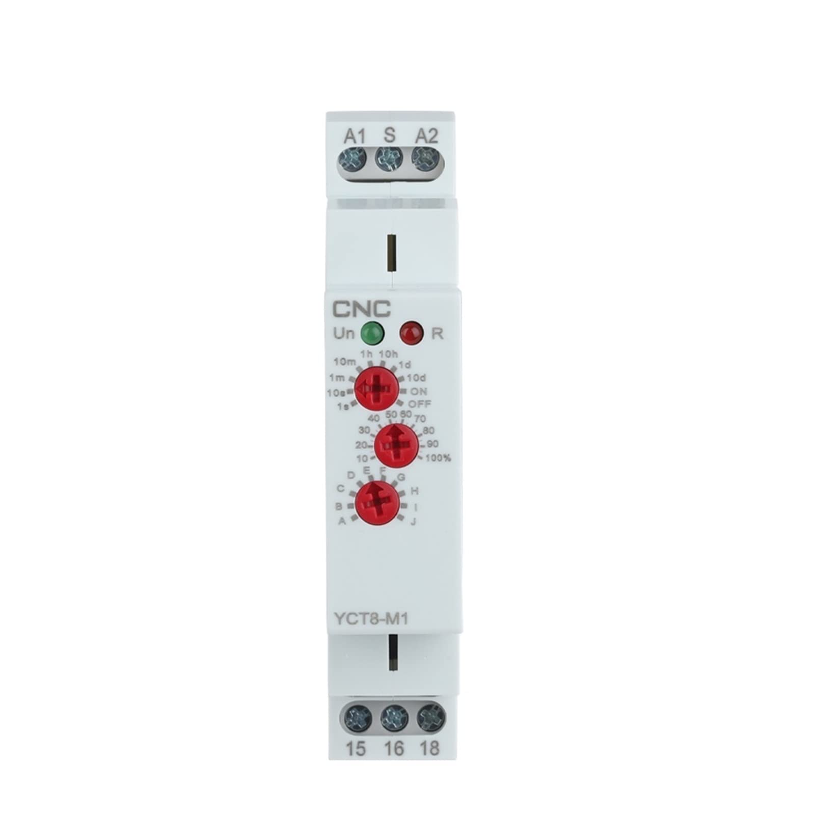YCT8-M1/YCT8-M2 16A AC 230V Typ Szyny Din Wielofunkcyjny Czas Opóźnienie Przekaźnik z 10 Opcje Funkcje(YCT8-M2)