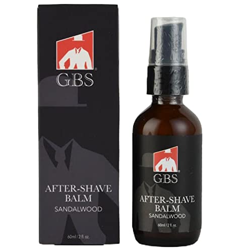 G.B.S Aftershave Balm Sandalwood, for Men - soothes razor burn, redness and irritation
