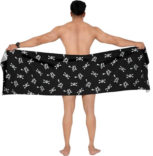 LA LEELA Men's Halloween Sarong Casual Pareo Summer Wrap4