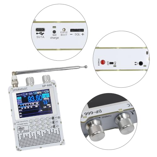 Radio TEF6686 DP-666 para sintonizar emisoras sin interferencias y con pantalla táctil 2