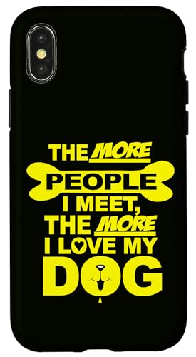 ��葽���̐l�X I Meet More I Love My Dog �X�}�z�P�[�X iPhone X/XS �p