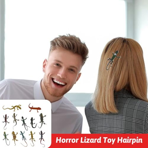 Pince à cheveux reptile et lézard pour coiffure d'horreur Halloween et accessoires fêtes