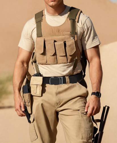 Image of YOETEY Ratchet Tactical Belt for Men - 1.5 inch Military Nylon Web Belts for Heavy Duty Work - Slide Buckle Fit Pants