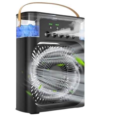 Drumstone 𝟏𝟒-𝐘𝐞𝐚𝐫 𝐖𝐚𝐫𝐫𝐚𝐧𝐭𝐲 -Mini Room Cooler – 5-in-1 Portable Air Cooler with Humidifier, 7-Color LED & Ice Chamber | 3 Fan Speeds, 5 Mist Modes, 600ml Tank | Ideal for Home & Office-image-3