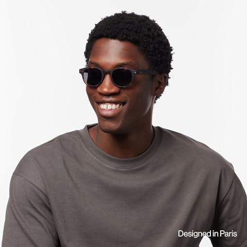 Image of IZIPIZI SUN #C Sunglasses Men & Women - Pantos with Biobased Frame, Anti-Scratch Grey Lenses, 100% UV Category 3 Protection