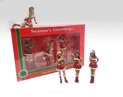 hinarouzdair 23848 American Diorama 3g0m4kt6od Figurines - Christmas Girls (1/18 27cr34jeb Scale, Red) 23848 diecast car Model 23848 American Diorama Figurines 417et71e - Christmas Girls.