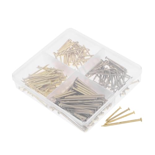 Image of 1set Wall Mount Nails Assortment Kit Hanging Hardware for Boards Picture Frames Multi-Specification Nails for Home Decor Projects Efficient Storage Tool Box Included