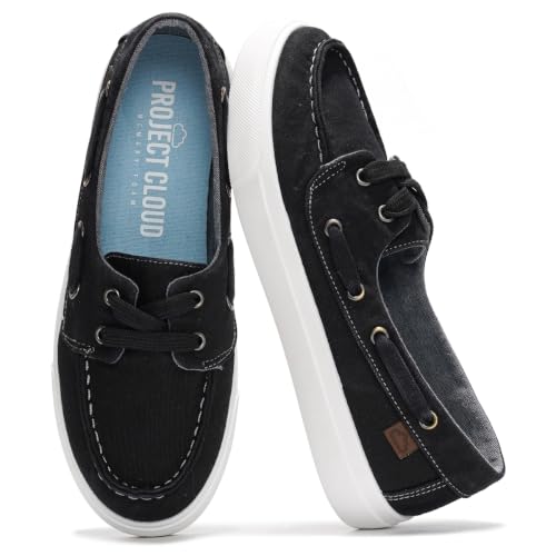 Image of Project Cloud Canvas Sneakers for Women - Memory Foam Slip On Shoes Women Footwear - Lightweight and Non Slip Fashion Sneakers (Seasalt)