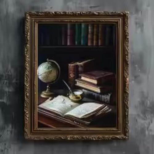 Affiche Dark Academia vintage pour habiller un mur vide avec une machine à écrire rétro