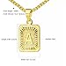 Gold Plated Initial Capital Letter A-Z Pendant Chain Necklace for Men Women 22''-R