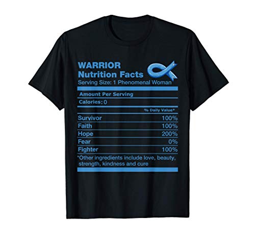 Colon Cancer Nutrition Facts Funny Colon Cancer Awareness T-Shirt
