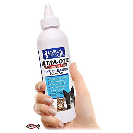 Lively Pets Dog Ear Cleaner and Ear Infection Treatment - Stops Ear Mites, Yeast & Fungal Infections - Broad Spectrum Veterinary Formula