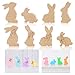 Bunny wooden cutouts