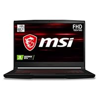 MSI Gaming GF63 Thin, Intel 10th Gen. i5-10500H, 40CM FHD 60Hz Gaming Laptop (8GB/256GB NVMe SSD + 1TB HDD/Windows 10 Home/Nvidia GTX1650 MaxQ 4GB GDDR6/ Black/1.86Kg), 10SC-611IN