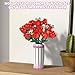 aphpaio Vase for 10347 10280 10328 10342 Flower Bouquet Building Decoration Set and Artificial Flowers, for Valentines Day for Her and Girls Adults, Vase Only