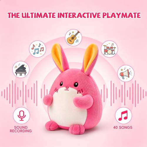 SAIMAND Pink Crawling Musical Bunny Baby Toy, Adorable Gift for Babies 1-3 by SAIMAND - Used condition - Image 3