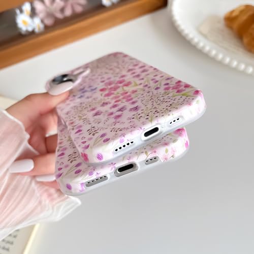 Coque TPU souple iPhone 14 Pro esthétique fleur sauvage rose - 5