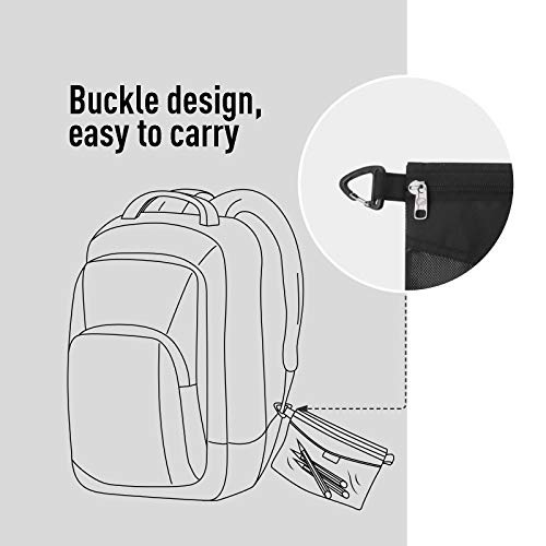 image for pack all Water-Resistant Material Zipper Pouch, Mesh Zipper Bags for S