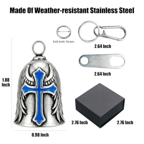 Image of Motorcycle Bell Guardian Angel Gremlin Lucky Charm Gift For Riders