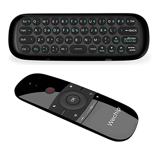 WeChip Air Mouse fjärrkontroll med tangentbord för Android TV-box, smart TV, dator, laptop, projektor, HTPC, mediaspelare