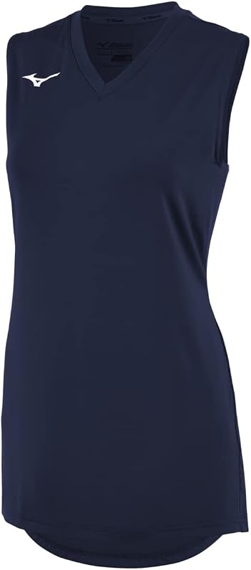 remera de voleibol sin mangas con cuello en V para niña | Marina | Jóvenes - Chicas | Medio (M)