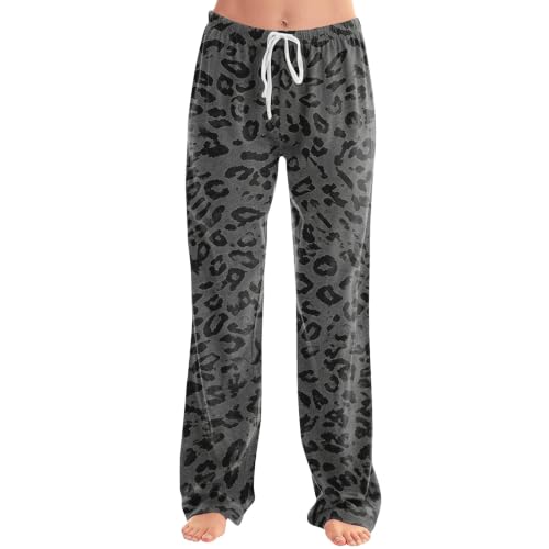 Leopard Pants Women Baggy Casual Cheetah Pajama Pants Cute Pajamas - image 2