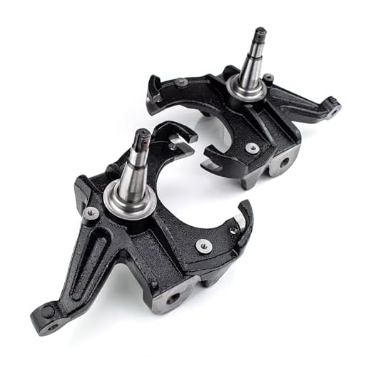 Mid Valley - 2.5" Drop Spindles/Steering Knuckles Front Suspension Lowering Kit for 1973-1987 Chevy C10 w/1.25" Rotor 2WD Truck