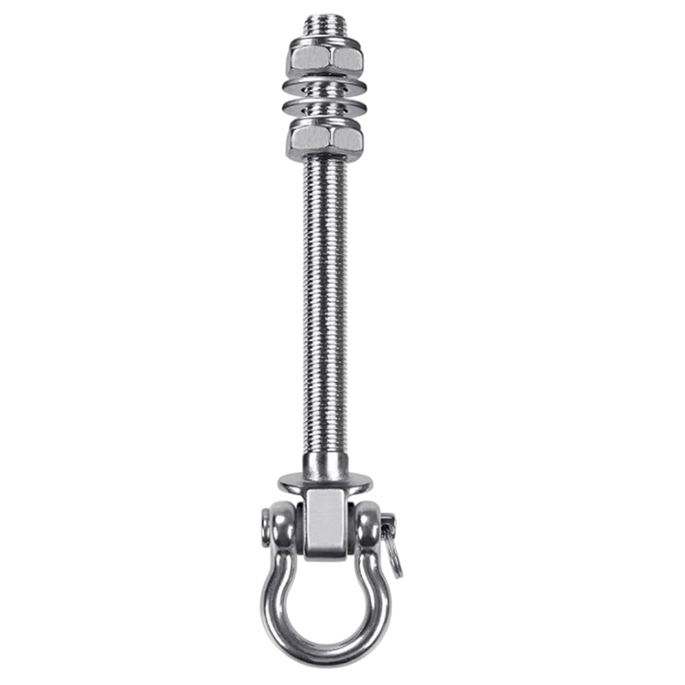 UDSKNV[KSL Metal Heavy Duty Swing Thread Hanger Swingset Playset Hardware Porch Locking Yoga Seat Safety Locking Ceiling Mount